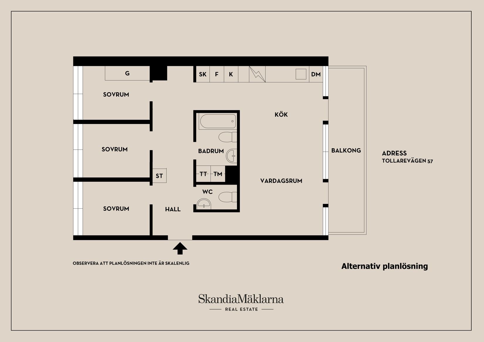 Bostadsrätt, Tollarevägen 57, Tollare, Nacka