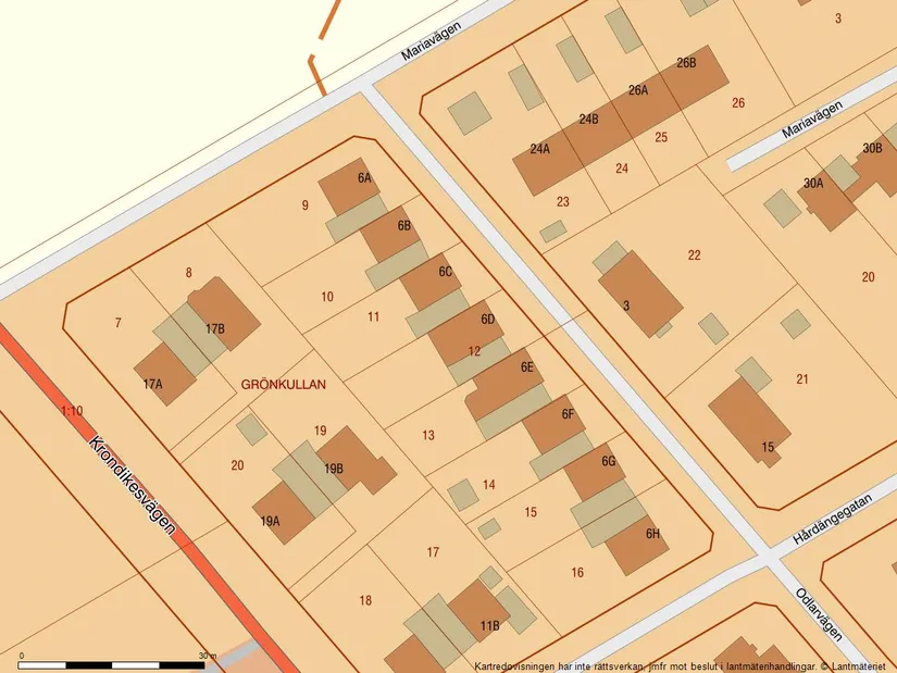 Villa, Radhus, Odlarvägen 6D, Odenslund, Östersund