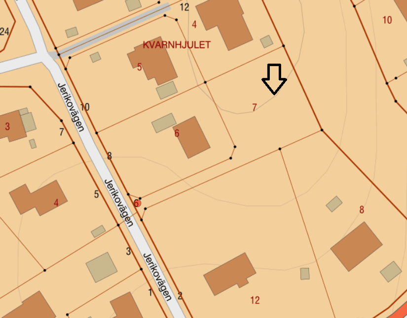 Tomt, Jerikovägen 6, Snättringe, Huddinge