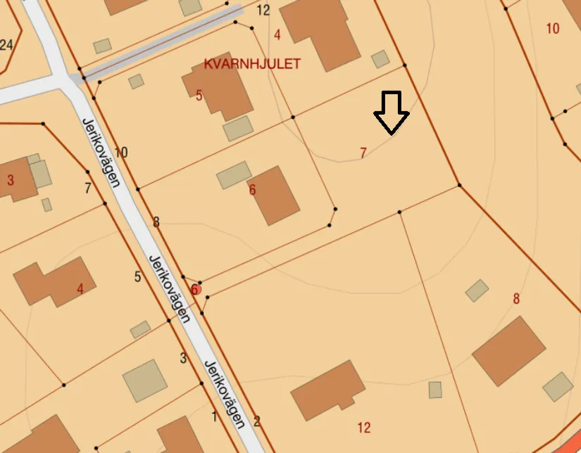 Tomt, Jerikovägen 6, Snättringe, Huddinge