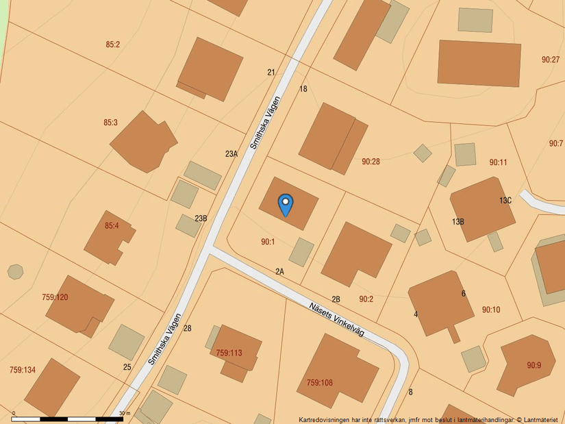 Villa, Näsets vinkelväg 2A, Näset, Göteborg