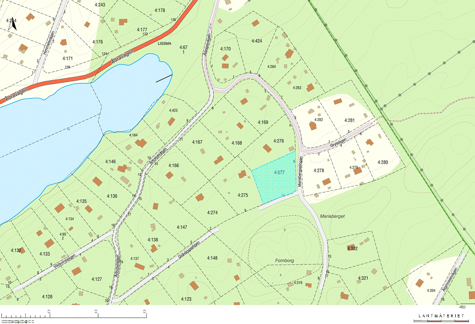 Tomt, Grävlingsstigen 11, Huddinge