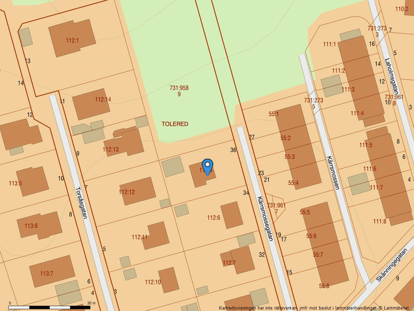 Villa, Kärrsmossegatan 36, Centrala Hisingen - Tolered, Göteborg