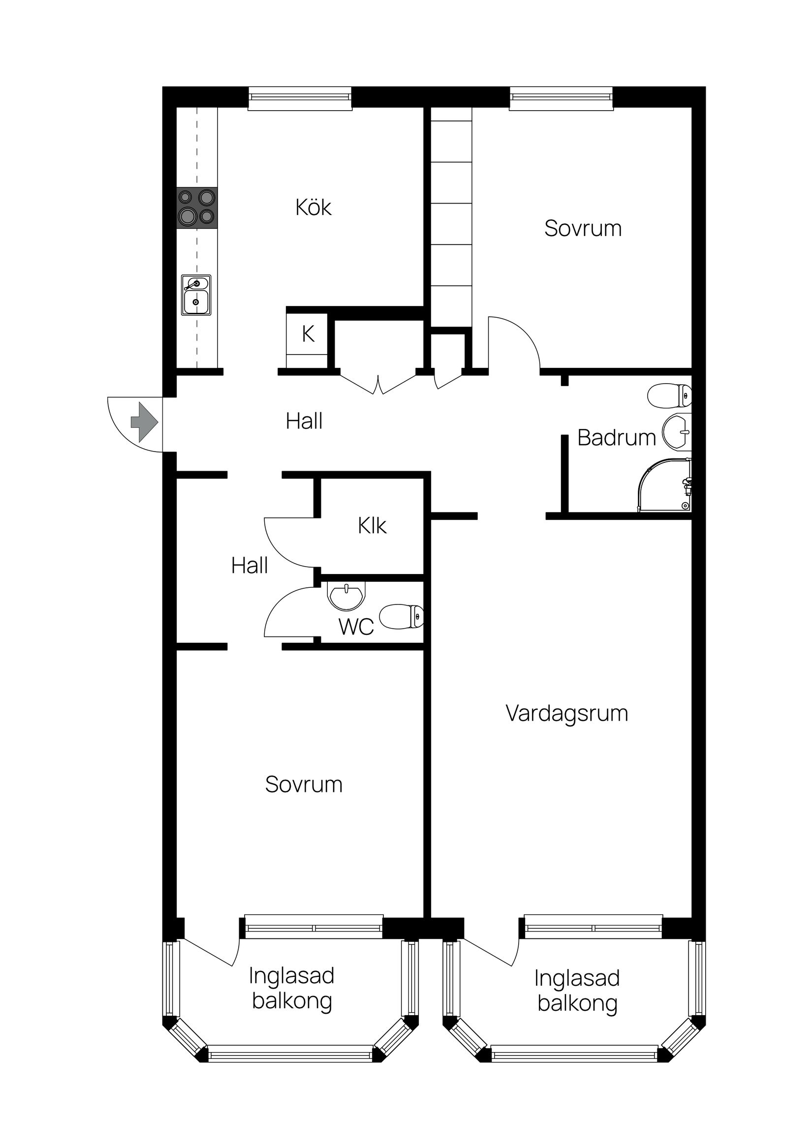 Bostadsrätt, Bandholtzgatan 29a, Söder, Varberg