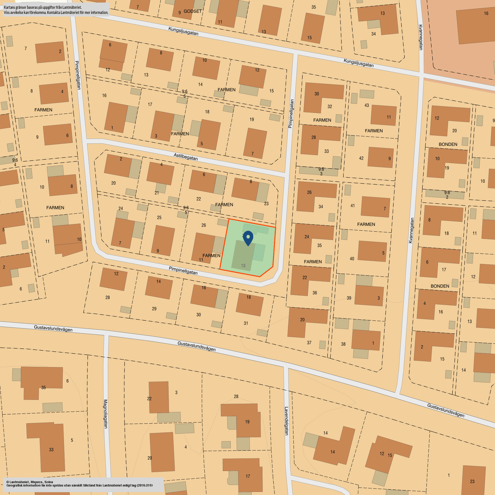 Villa, Pimpinellgatan 13, Gustavslund, Helsingborg