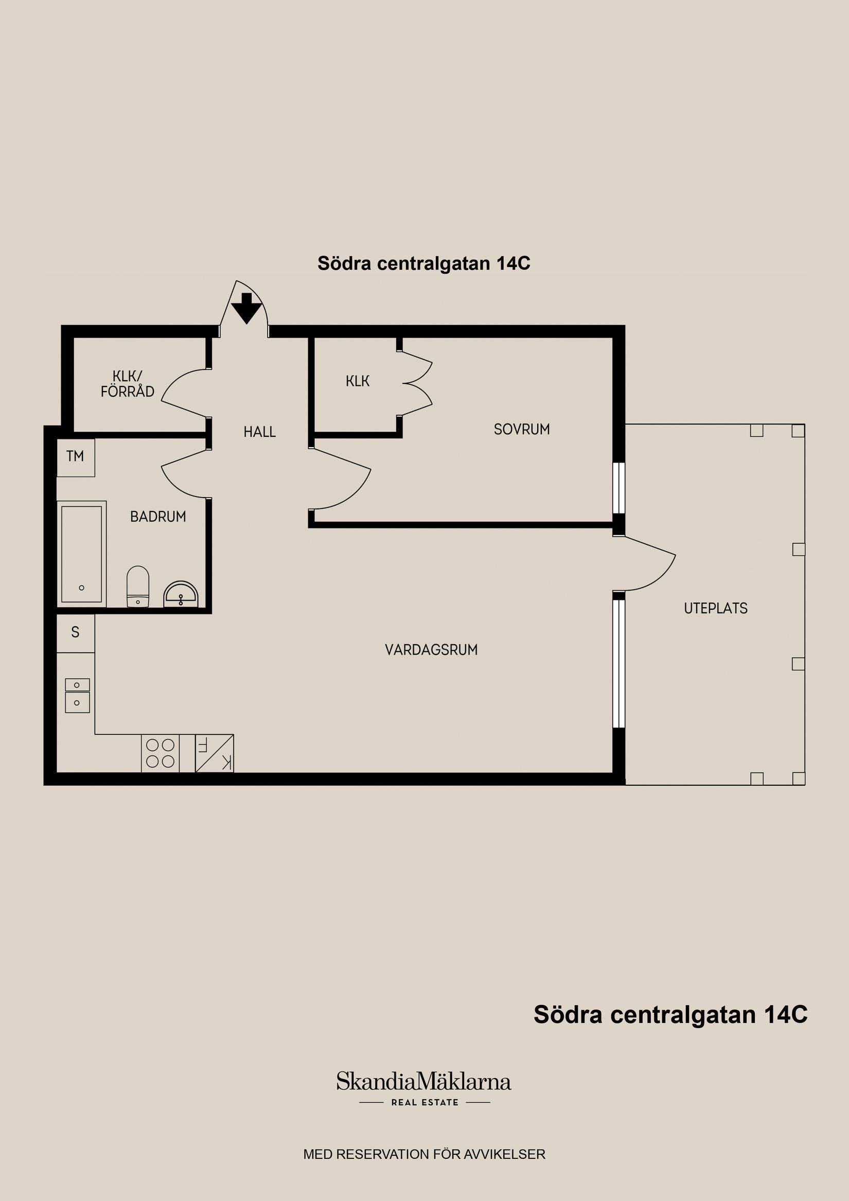 Bostadsrätt, Södra Centralgatan 14C, Gävle