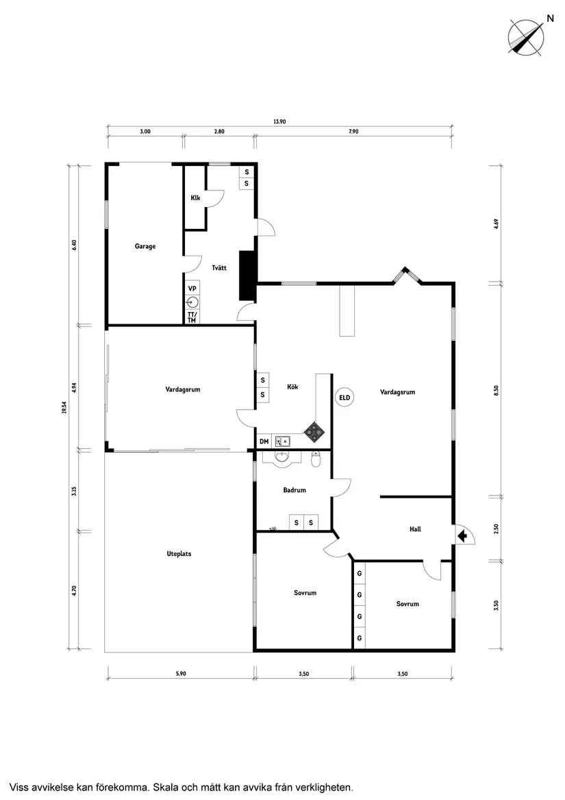 Villa, Dragongatan 11, Södervång, Svalöv