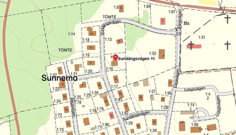 Villa, Sundängsvägen 11, Sunnemo, Hagfors