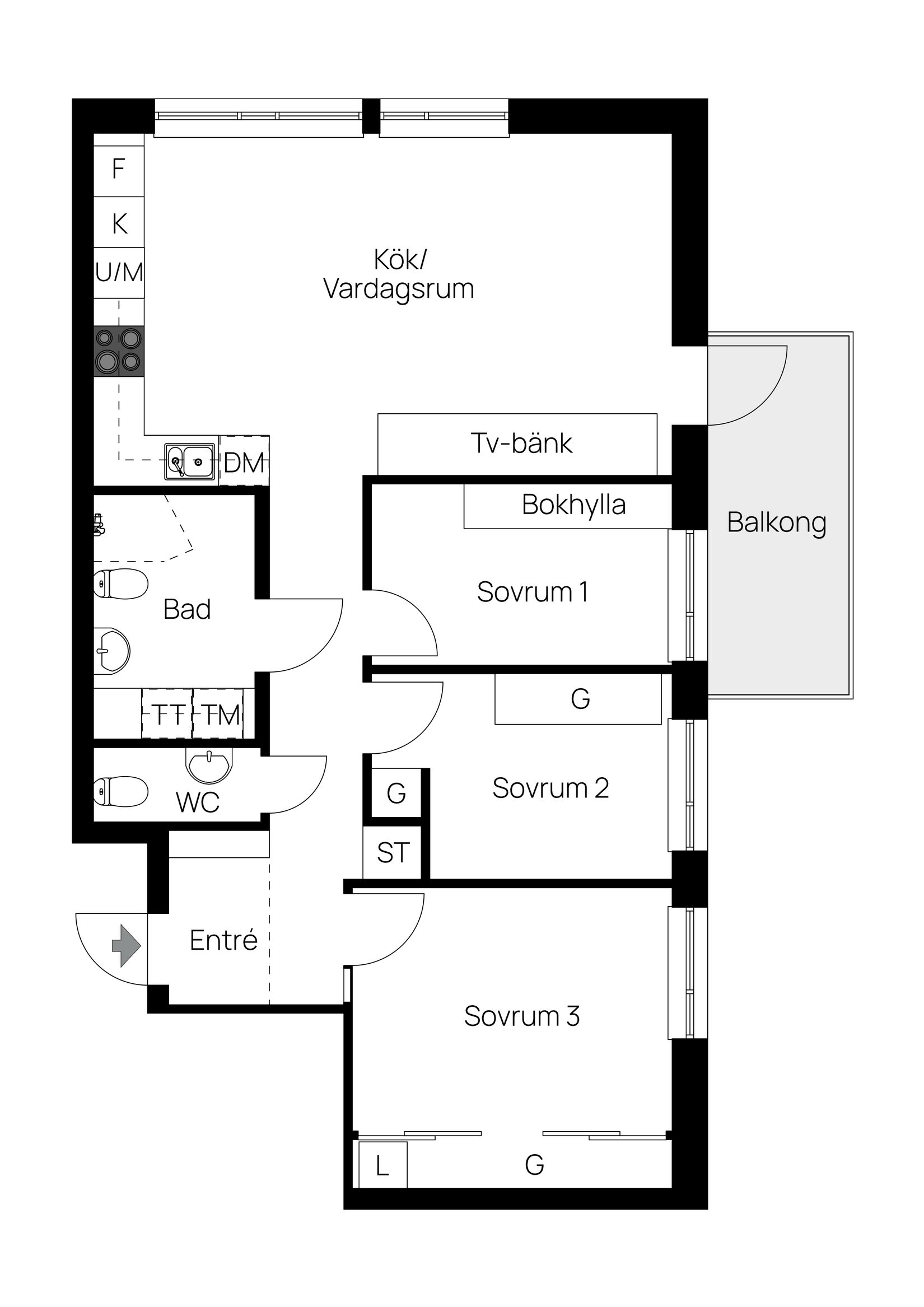Bostadsrätt, Arbetargatan 5a, Centralt / Öster, Örebro