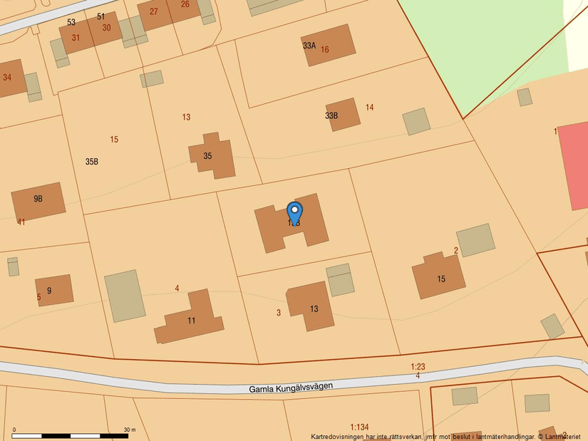 Villa, Gamla Kungälvsvägen 13B, Centrum Kungälv, Kungälv