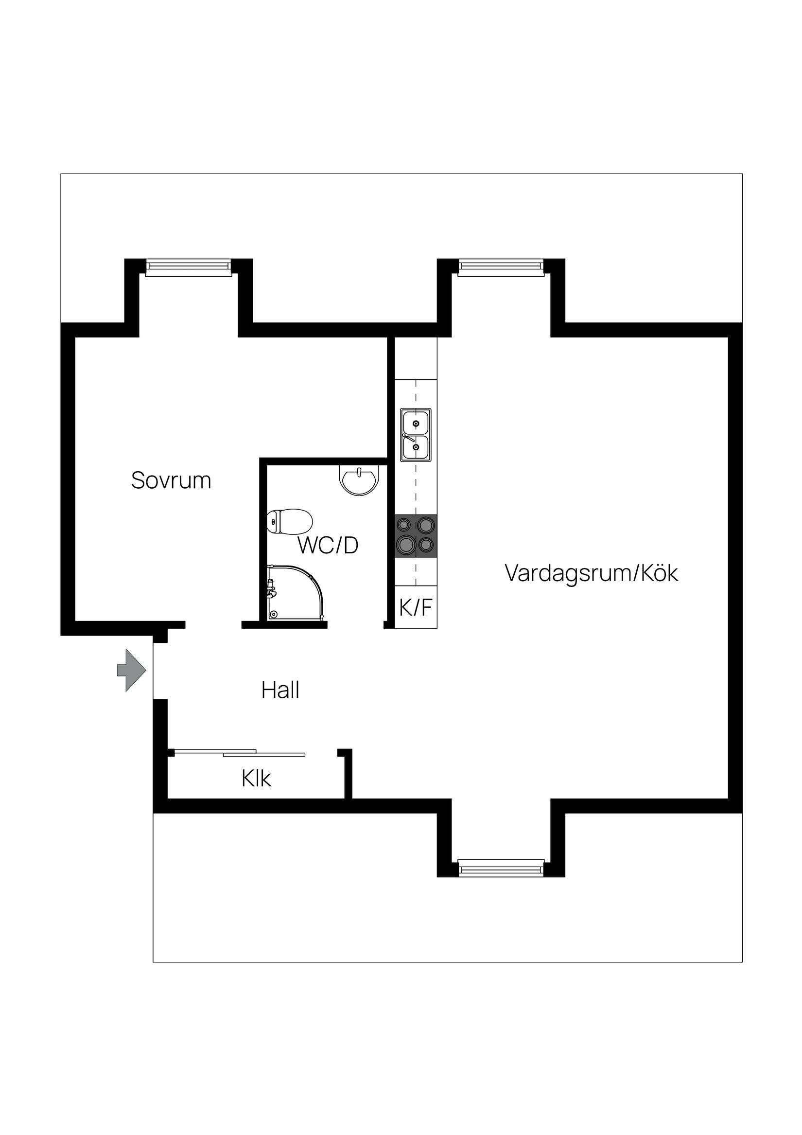 Bostadsrätt, Gjutaregatan 1, Väster, Örebro