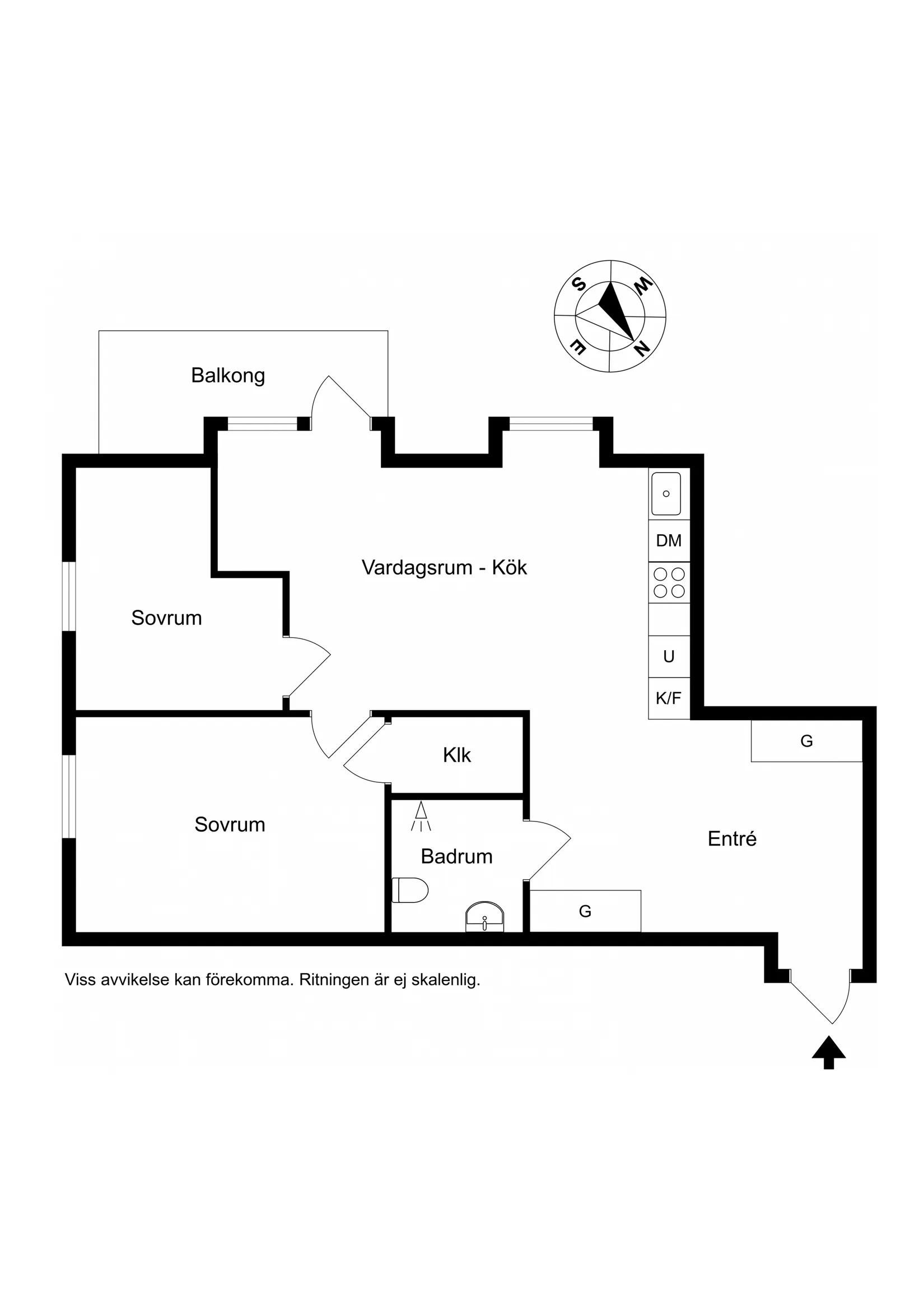 Bostadsrätt, Rodhes Väg 2, Söder/Hästhaga, Varberg
