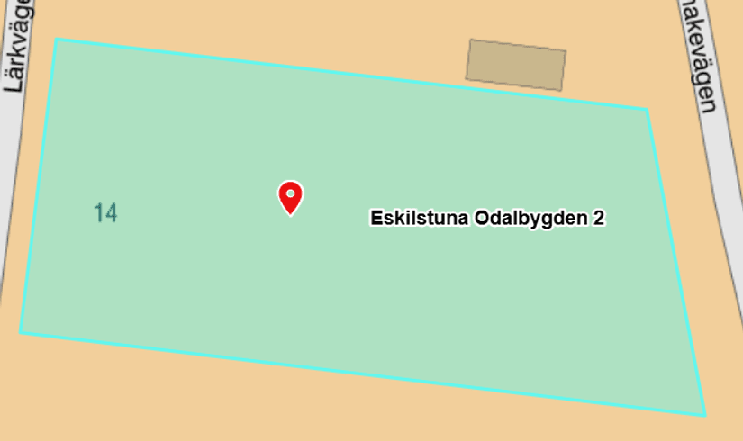 Tomt, Lärkvägen 14, Odlaren, Eskilstuna