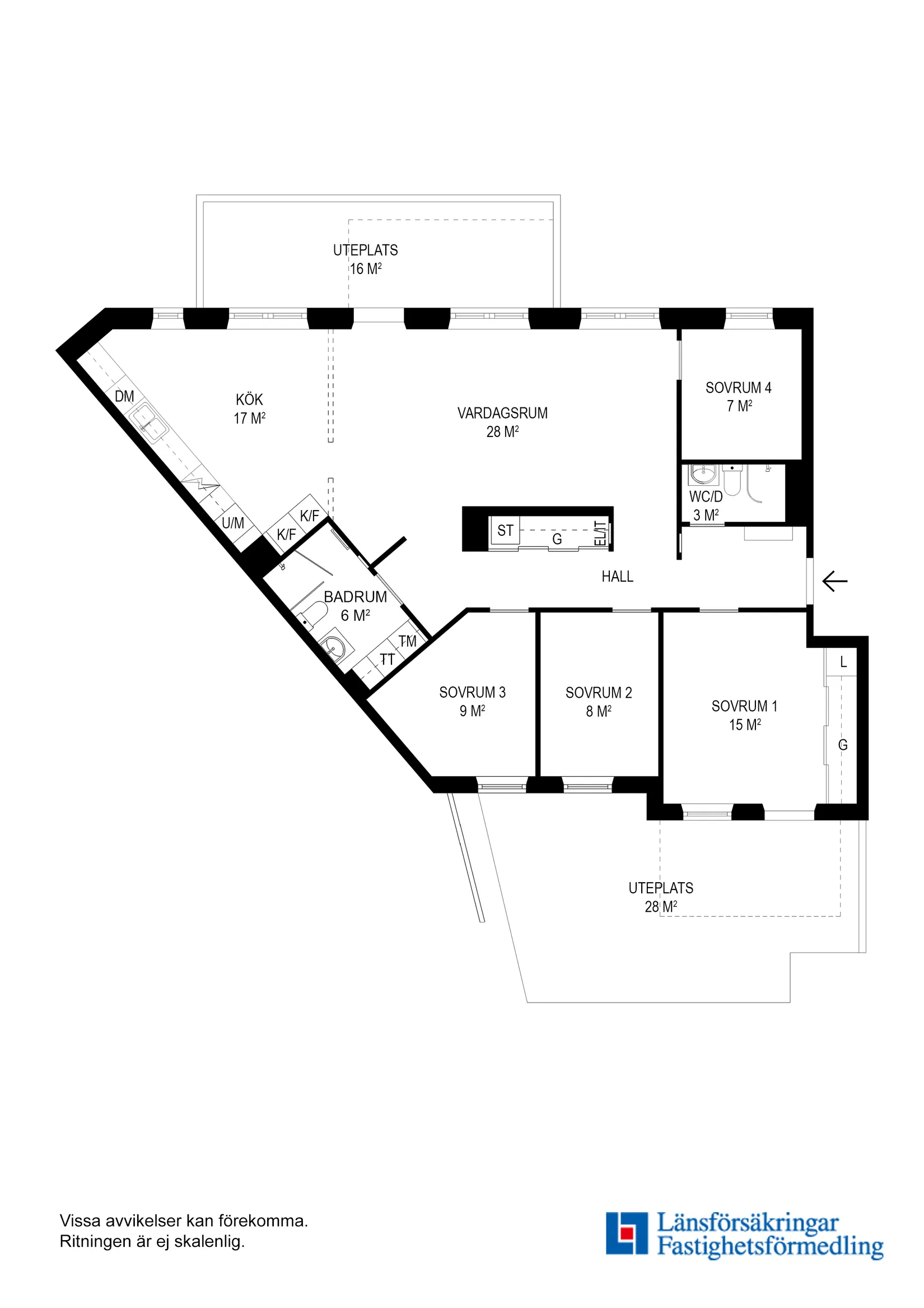 Bostadsrätt, Krögers Promenad 21, Silverdal, Sollentuna