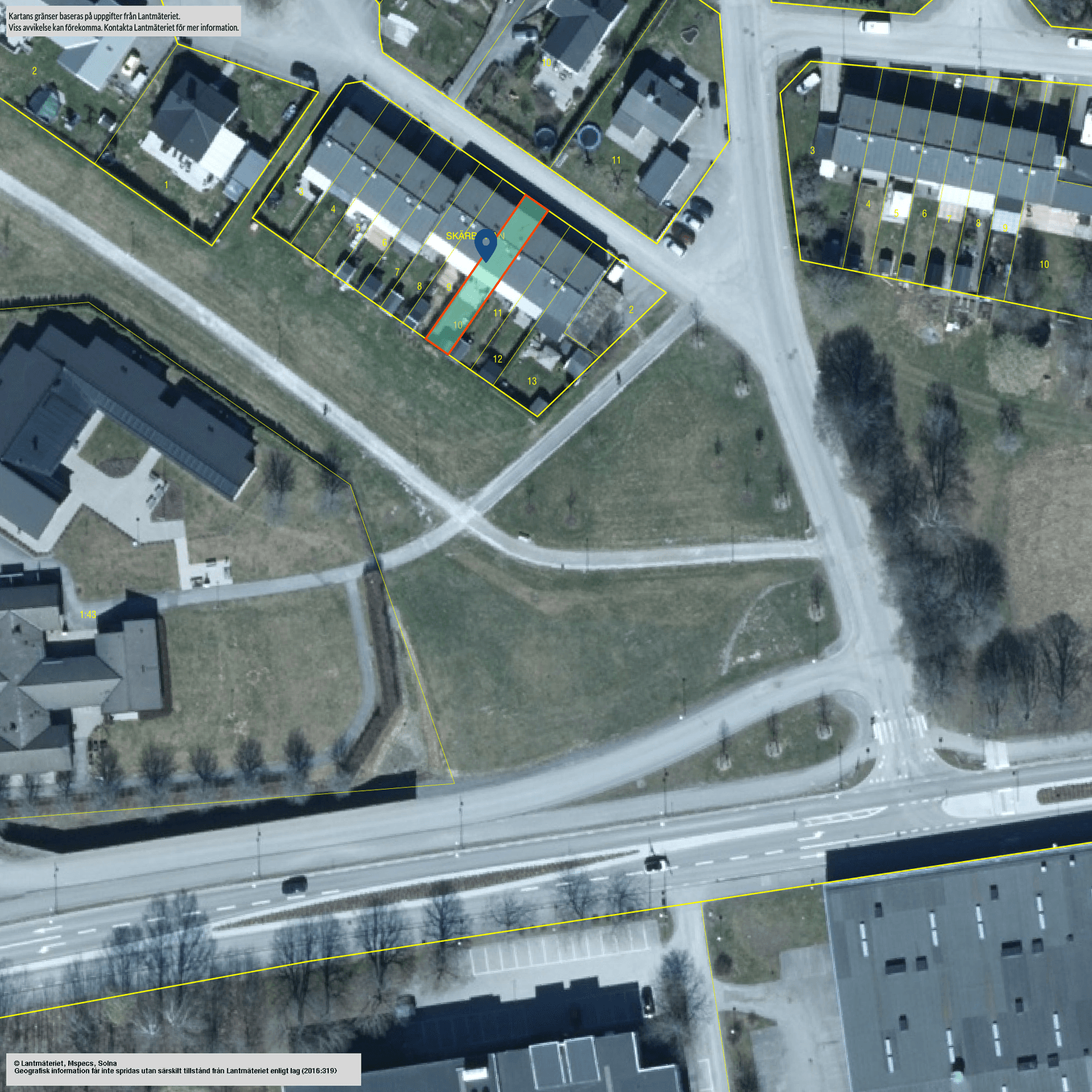 Radhus, Norrgårdsvägen 13B, Pryssgården, Norrköping