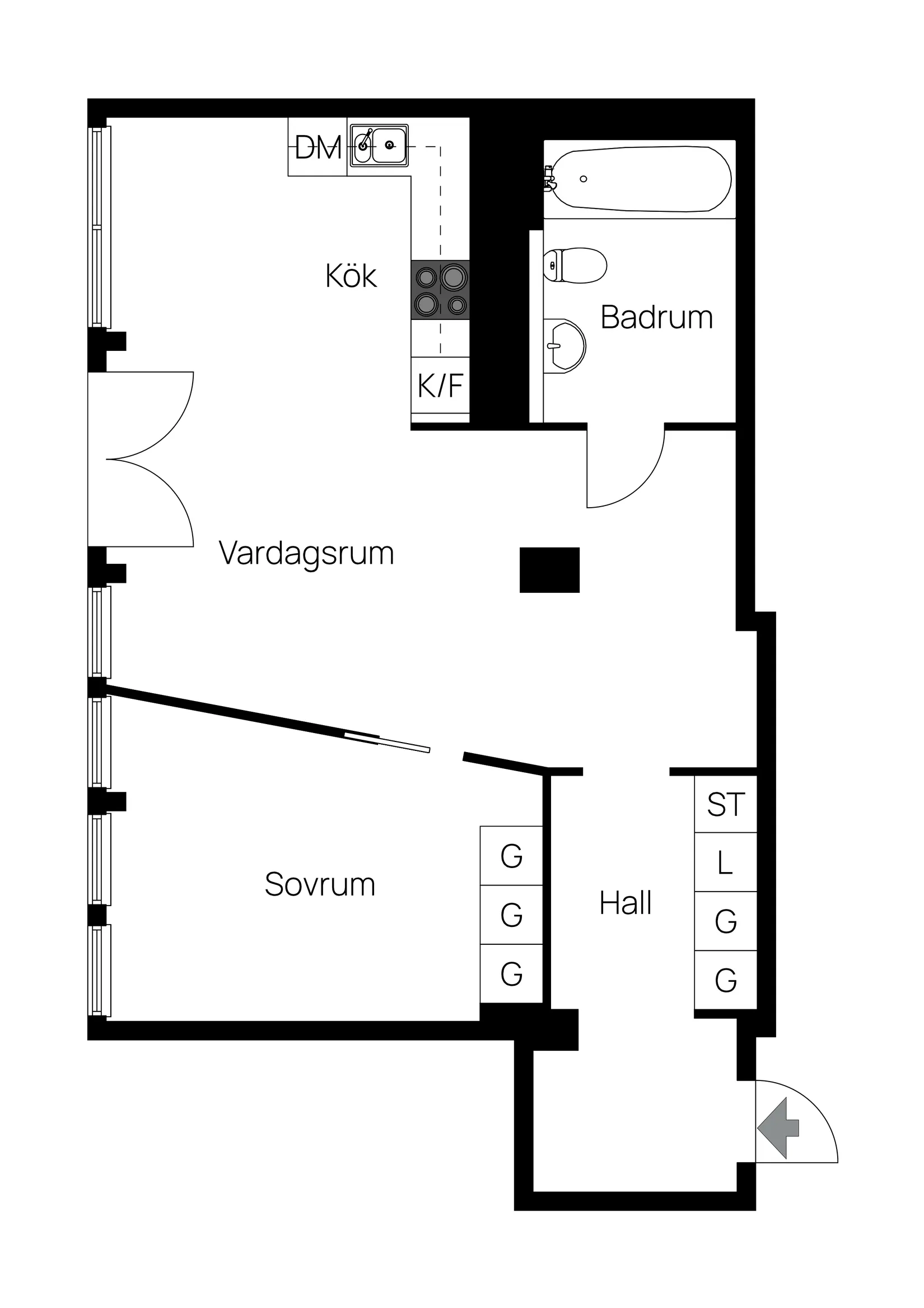Bostadsrätt, Östersundsgatan 7, Råcksta, Stockholm