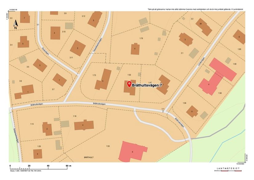 Villa, Bråthultsvägen 7, Målsryd, Borås