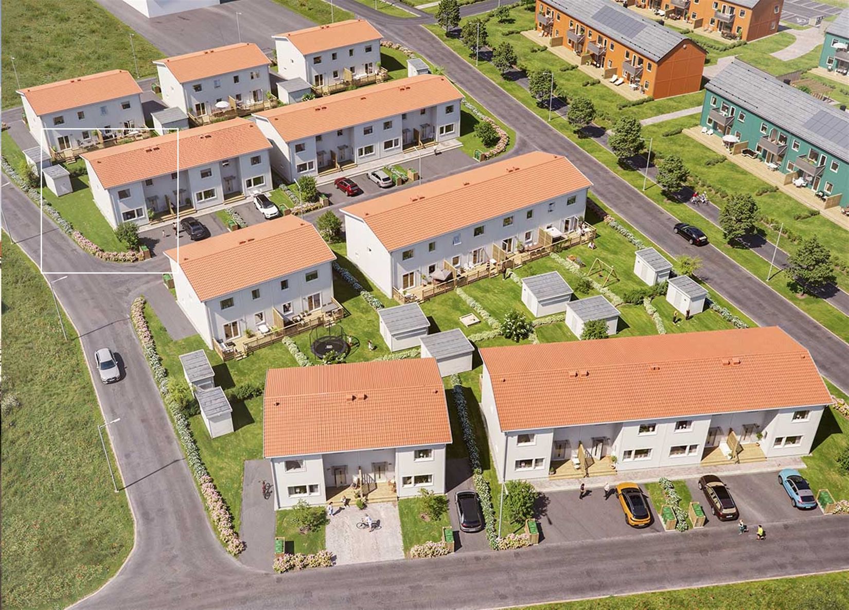 Radhus, Sprintvägen 13, Gunsta, Uppsala