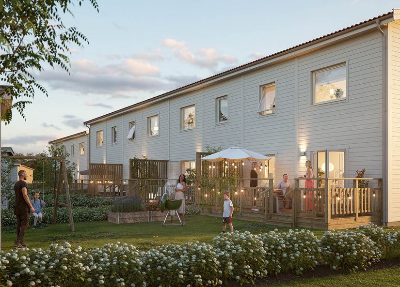 Radhus, Sprintvägen 13, Gunsta, Uppsala