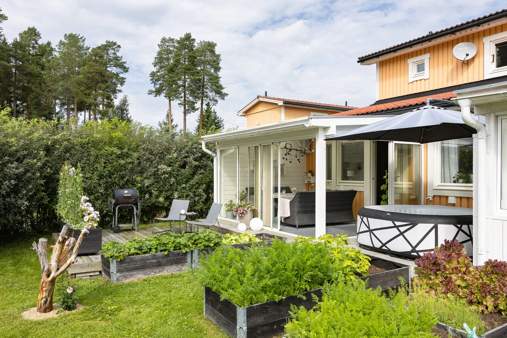 Radhus, Ottfjällsvägen 28, Nedre Torvalla, Östersund