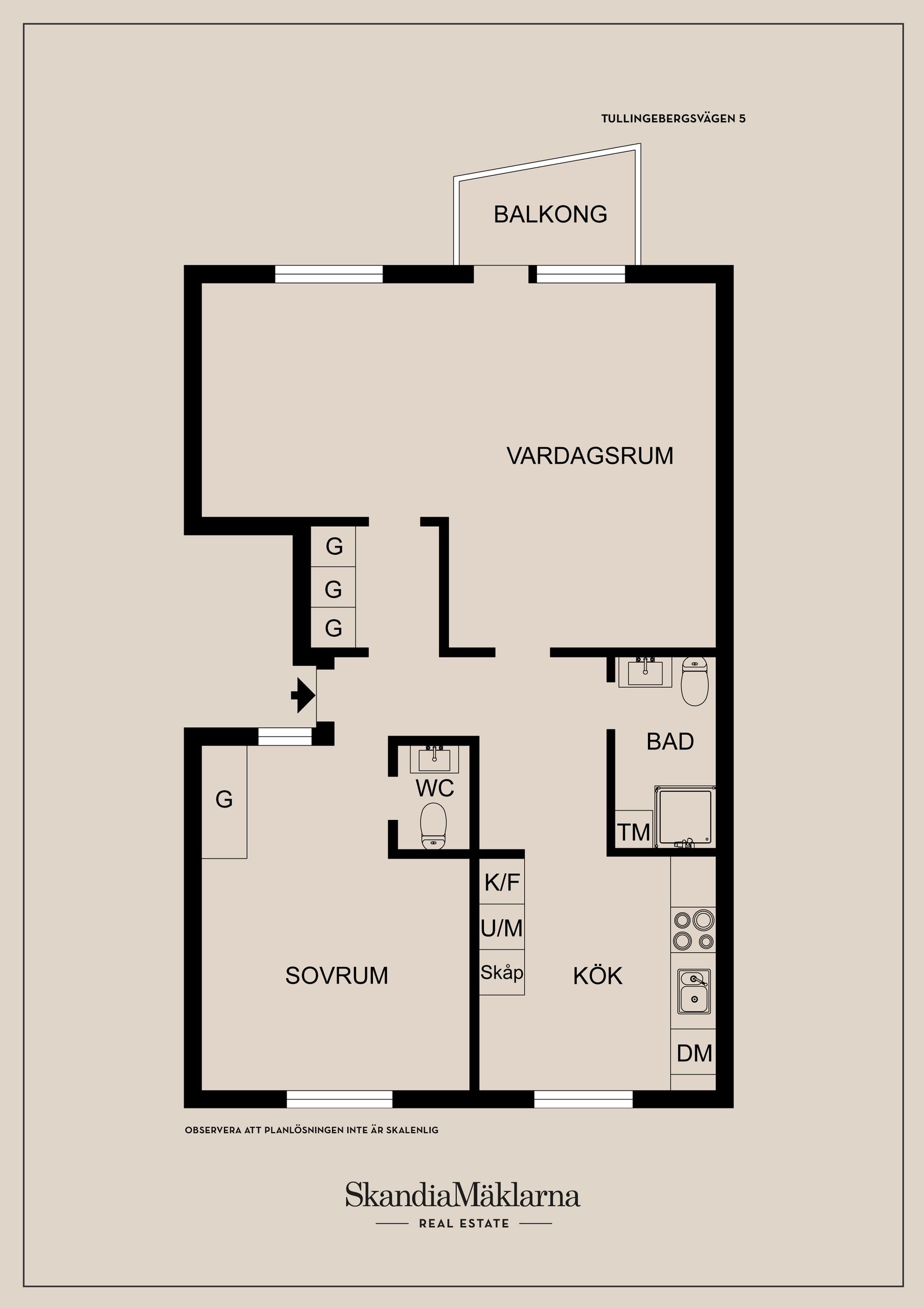 Bostadsrätt, Tullingebergsvägen 5, Tullingeberg, Botkyrka
