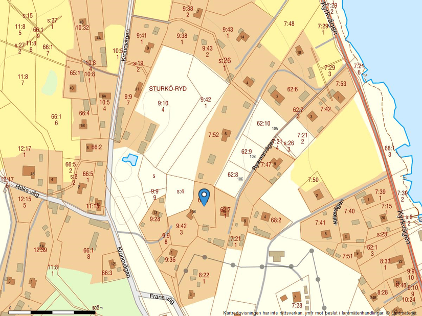 Tomt, Kronovägen 13B, Sturkö, Karlskrona