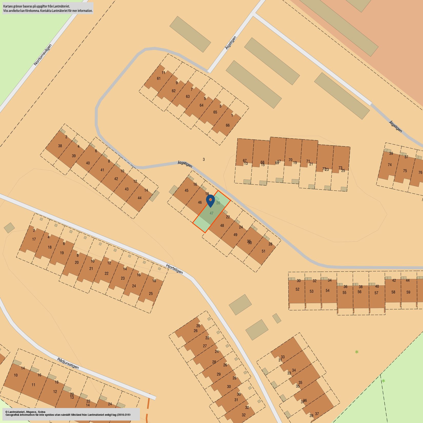 Radhus, Älgstigen 20, Norrtorn, Oskarshamn