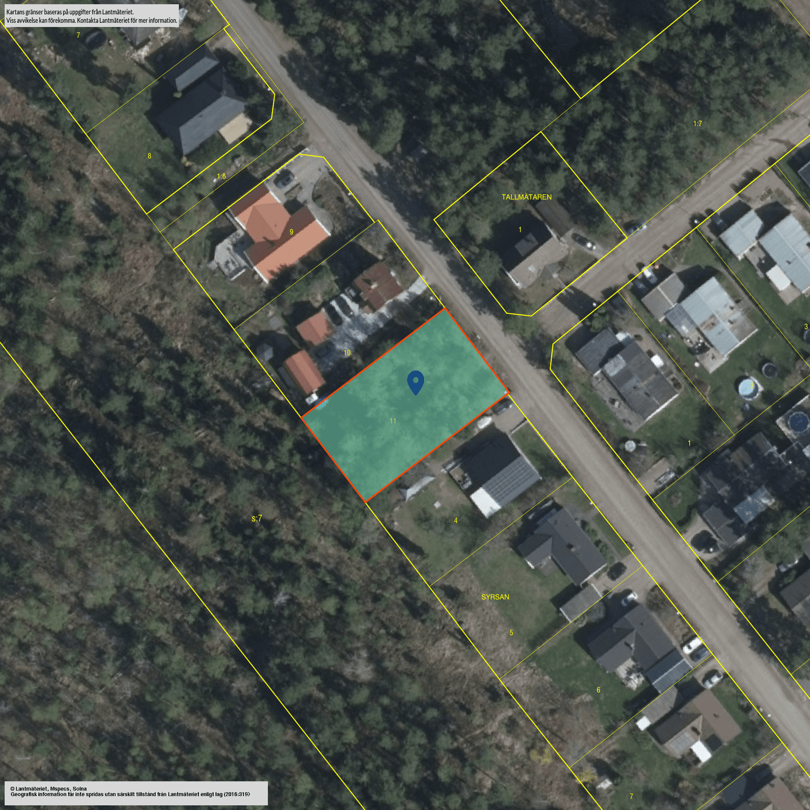 Tomt, Västra Klintvägen 20, Djurgården, Kristinehamn