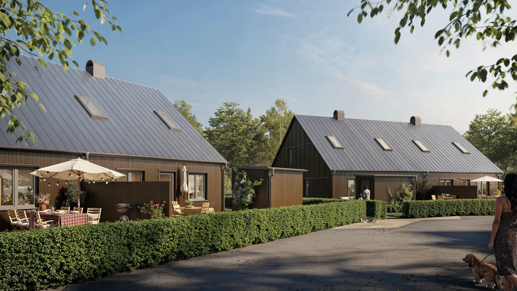 Radhus, Predikantens väg 4-6, Trosa - Tomtaklint, Trosa