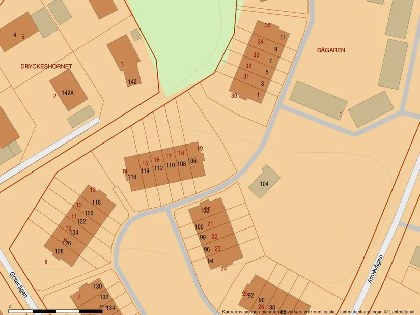 Villa, Radhus, Götavägen 106, Gribbylund, Täby