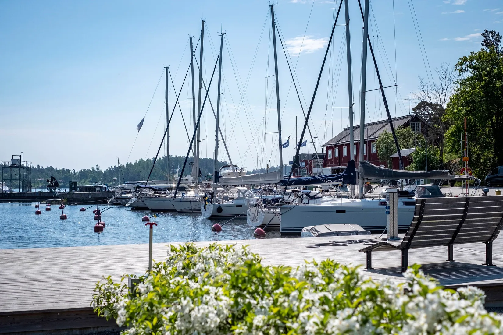 Radhus, Treuddsvägen 5, Rindö hamn, Vaxholm