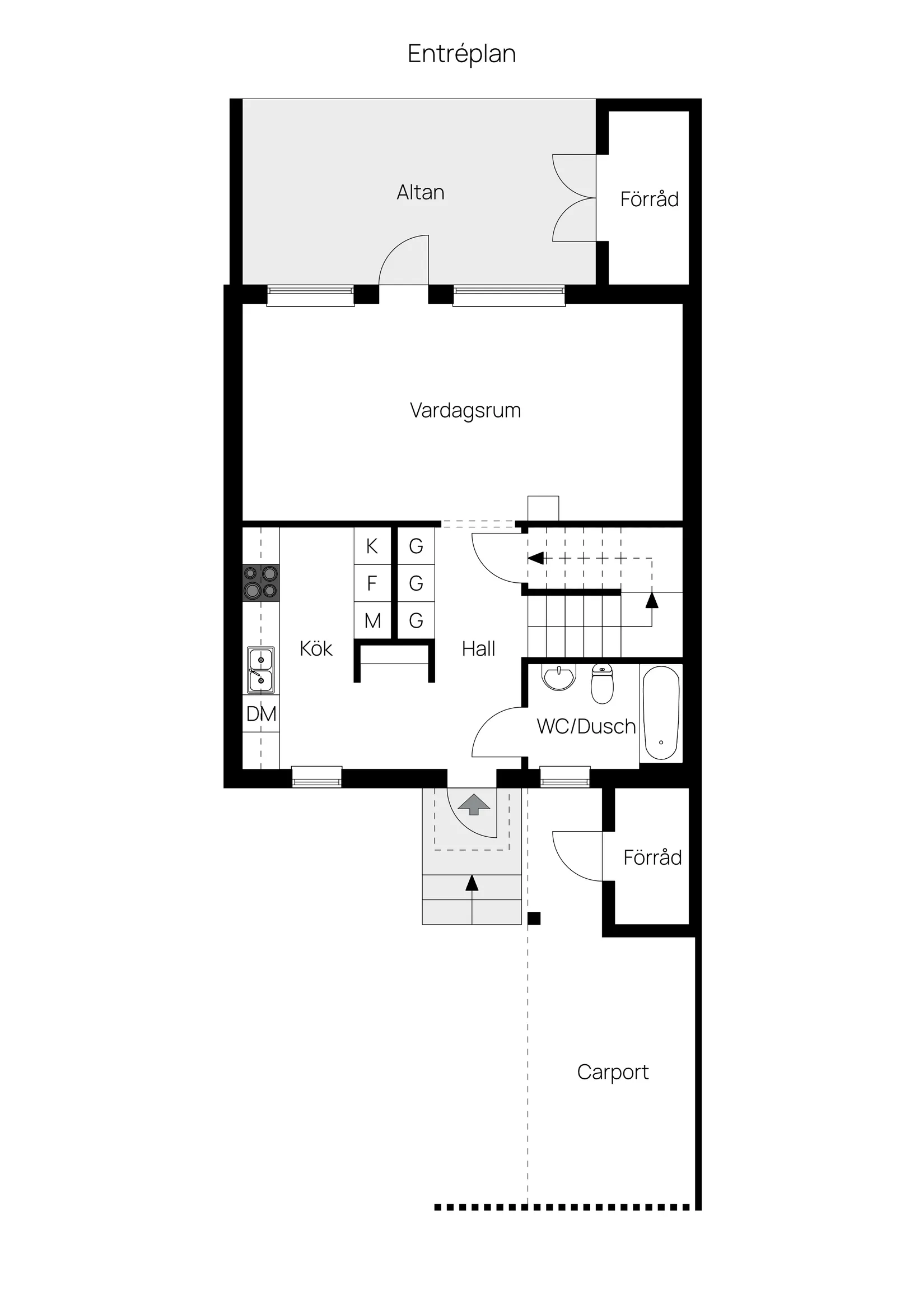 Radhus, Treuddsvägen 5, Rindö hamn, Vaxholm