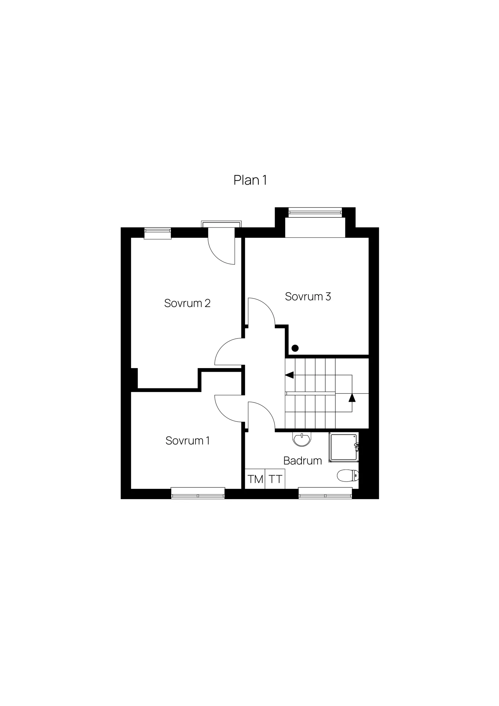 Radhus, Treuddsvägen 5, Rindö hamn, Vaxholm