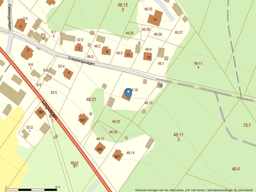 Villa, Eriksbergsvägen 8, Linghed, Falun