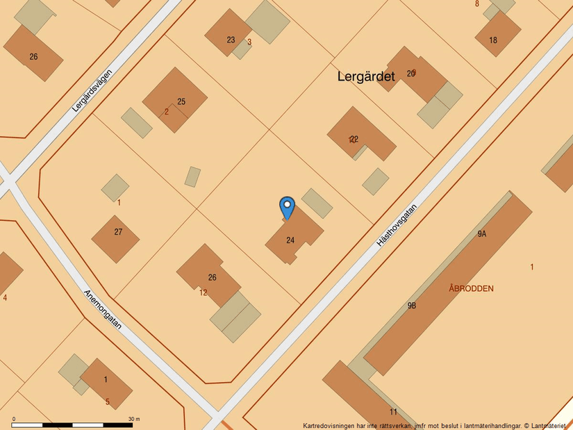 Villa, Hästhovsgatan 24, Lergärdet, Borlänge