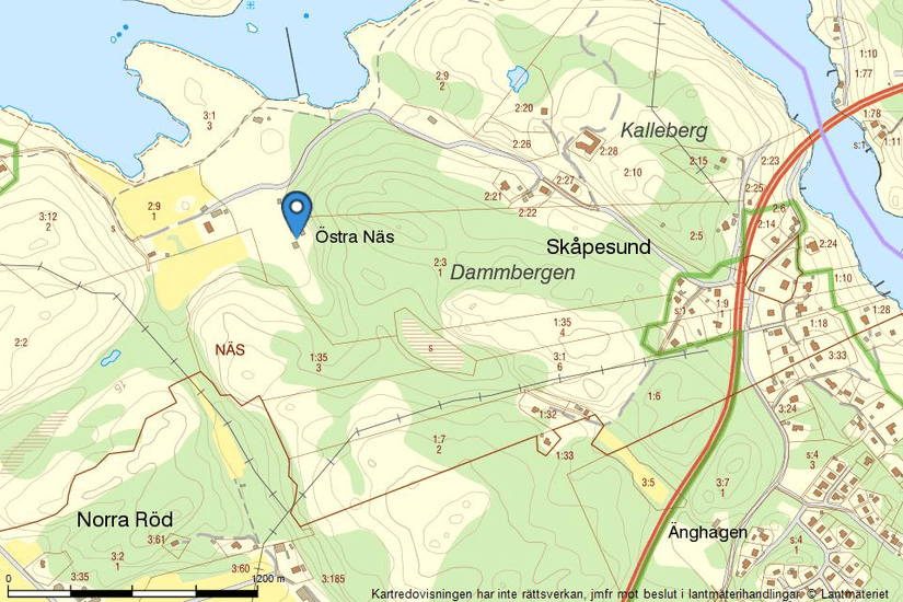 Villa, Östra Näs  Skåpesund 71, Skåpesund ( nordvästra delen ), Tjörn