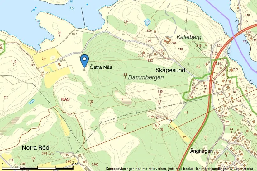 Villa, Östra Näs  Skåpesund 71, Skåpesund ( nordvästra delen ), Tjörn