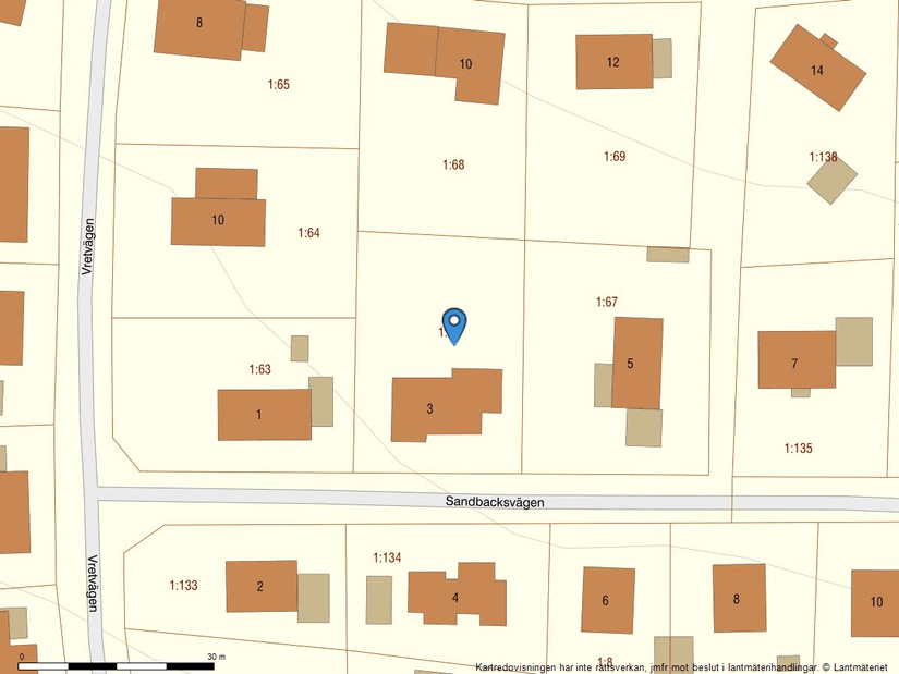 Villa, Sandbacksvägen 3, Härad, Strängnäs