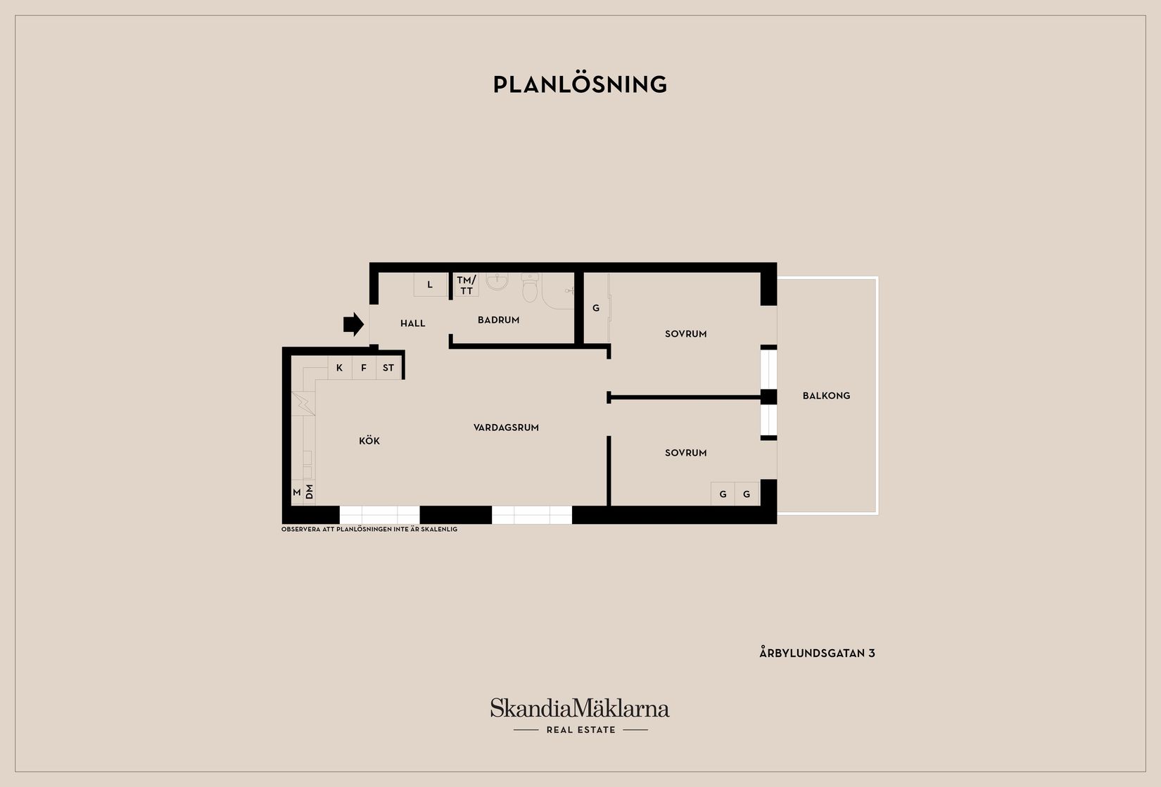 Bostadsrätt, Årbylundsgatan 3, Norr, Eskilstuna