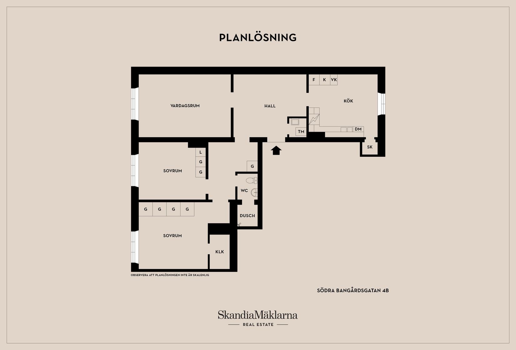 Bostadsrätt, Södra Bangårdsgatan 4B, Söder, Eskilstuna
