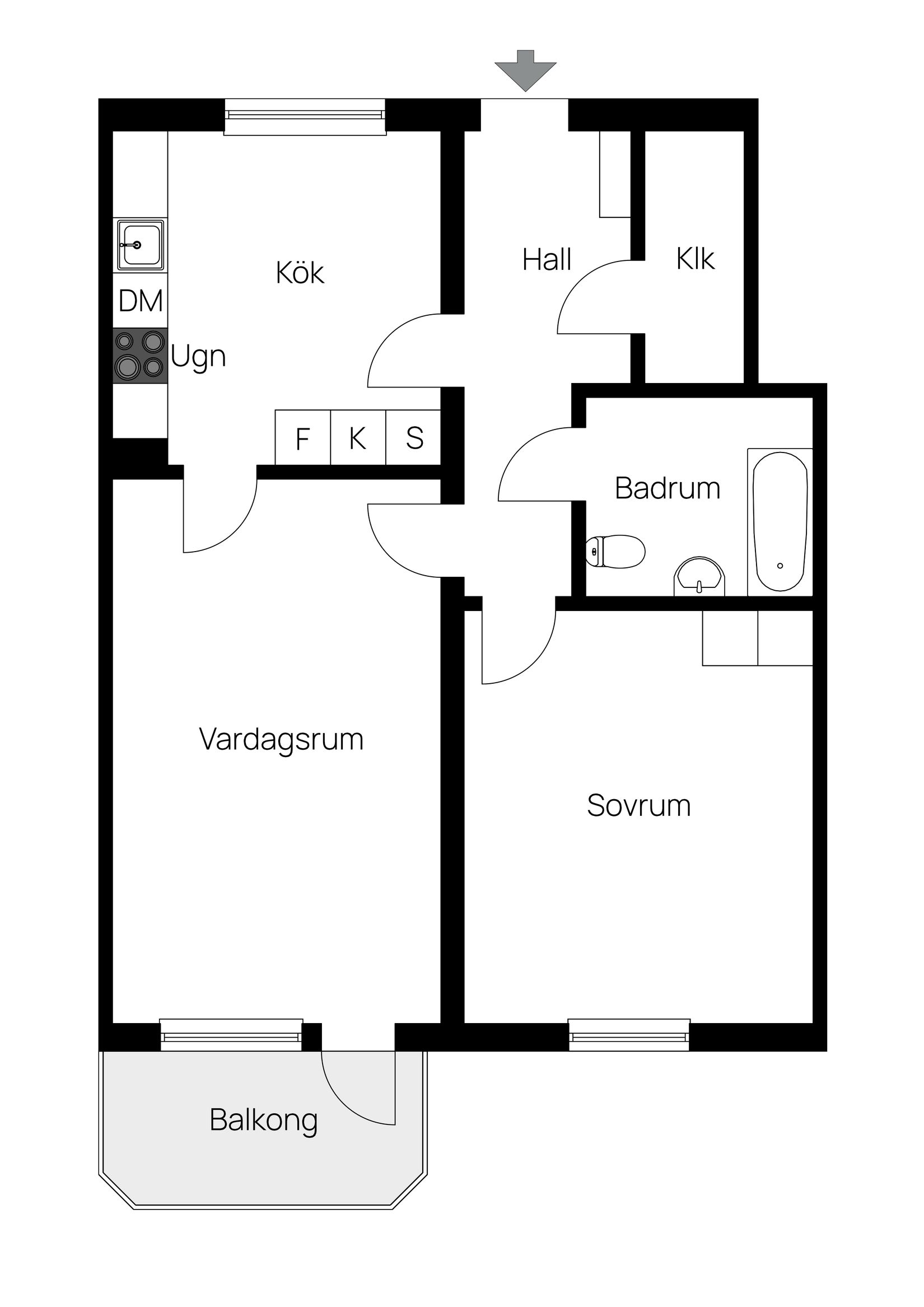 Bostadsrätt, Fredsgatan 8, Centralt, Örebro