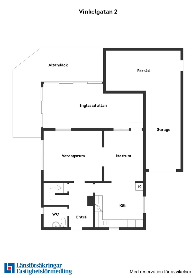 Villa, Vinkelgatan 2, Våxtorp, Laholm