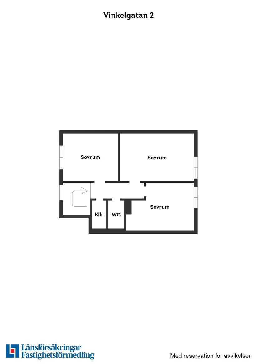 Villa, Vinkelgatan 2, Våxtorp, Laholm