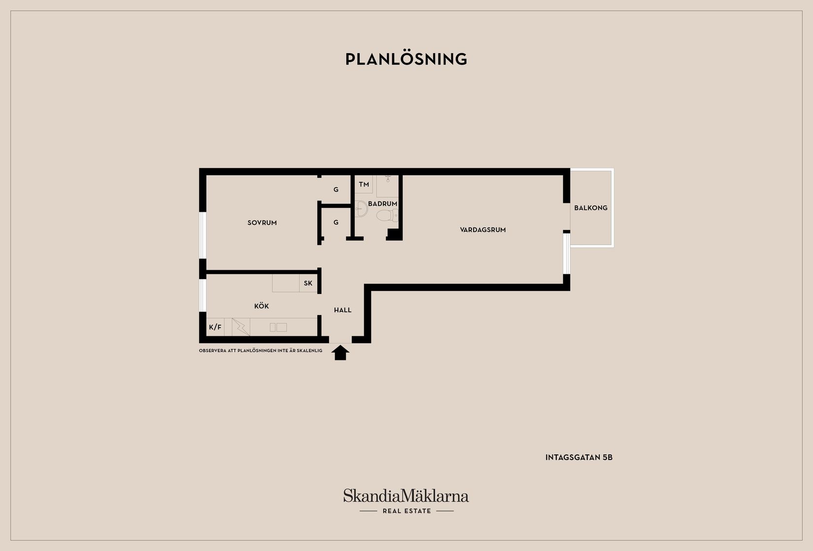 Bostadsrätt, Intagsgatan 5B, Sveaplan, Eskilstuna