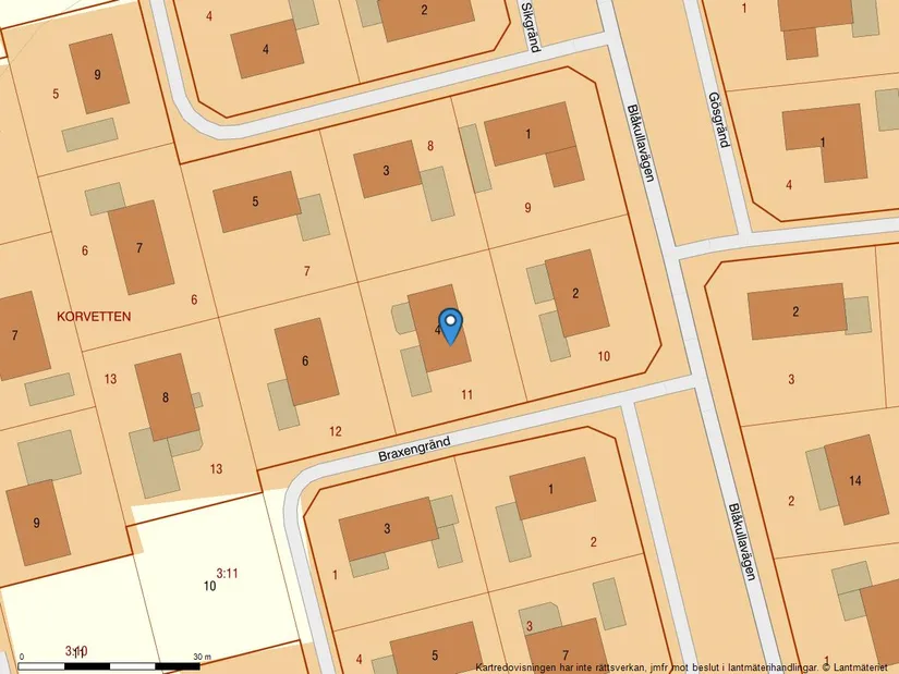 Villa, Braxengränd 4, Laholm