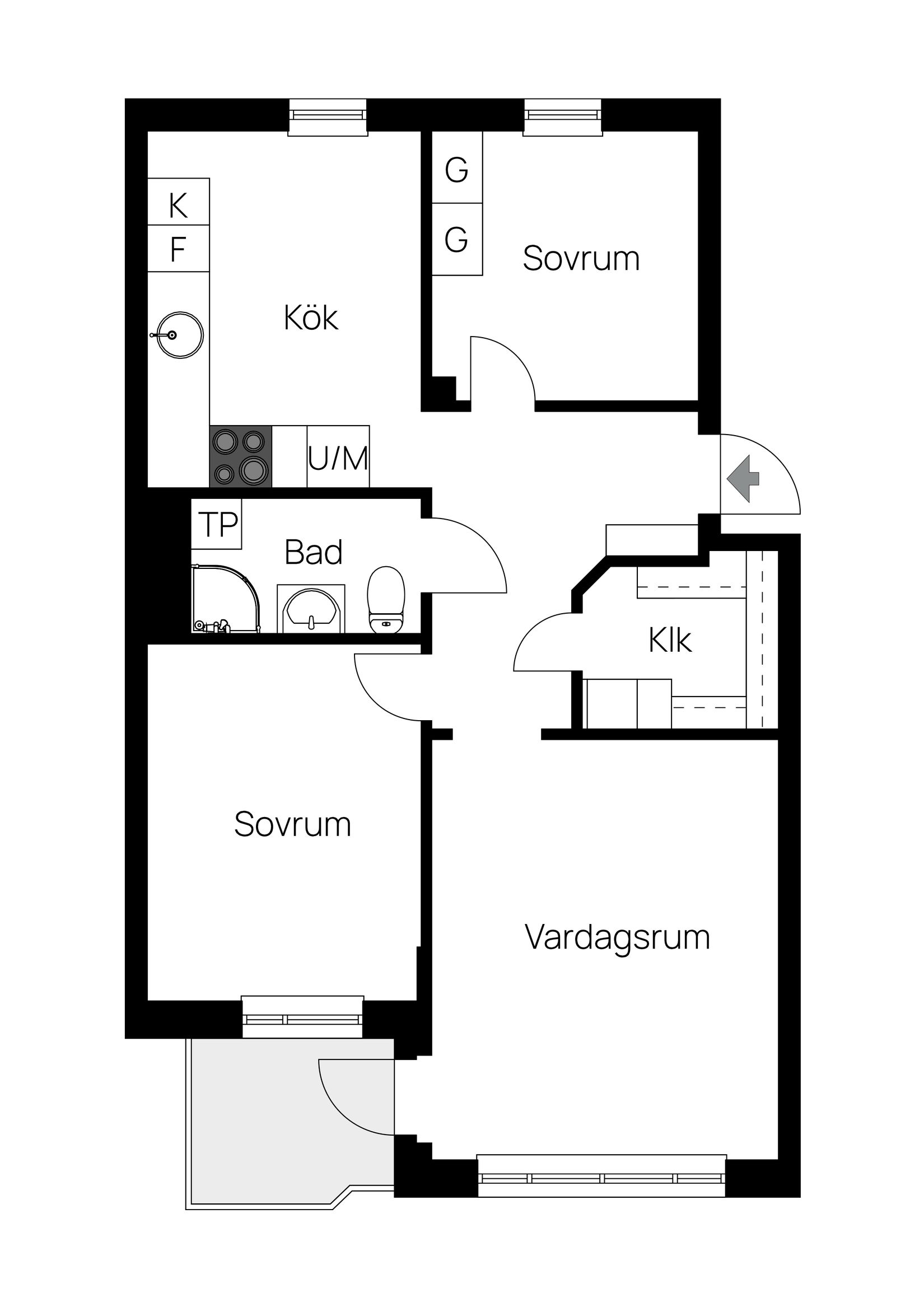 Bostadsrätt, Bryggaregatan 11n, Centralt - Asargård, Trelleborg