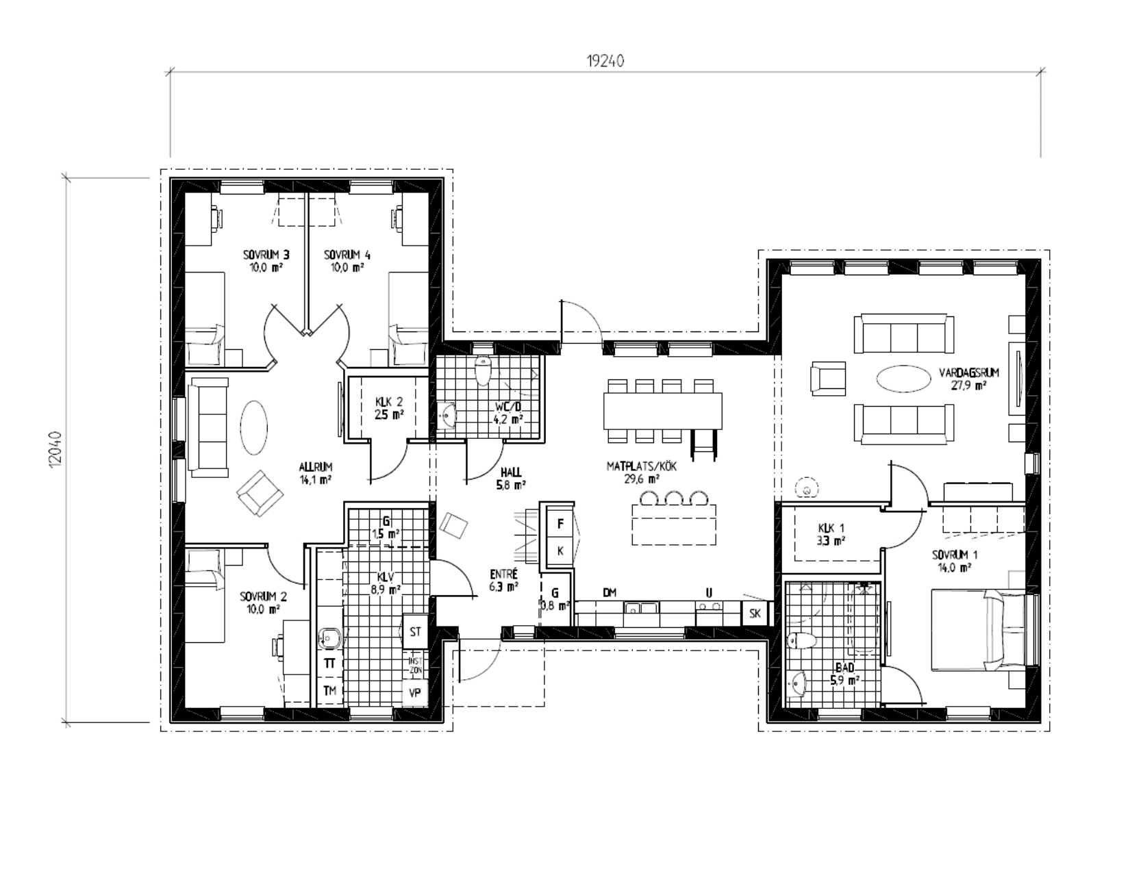 Villa, Källsängsgatan, Hörnebo, Tibro