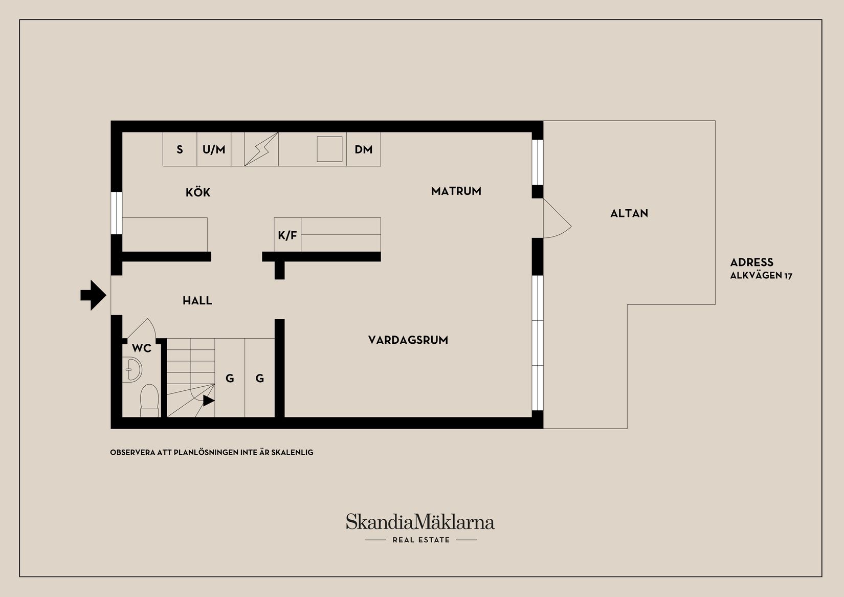 Radhus, Alkvägen 17, Oxelösund