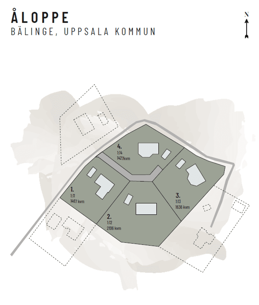 Villa, Åloppe 1:11 (Tomt 1), Bälinge, Uppsala