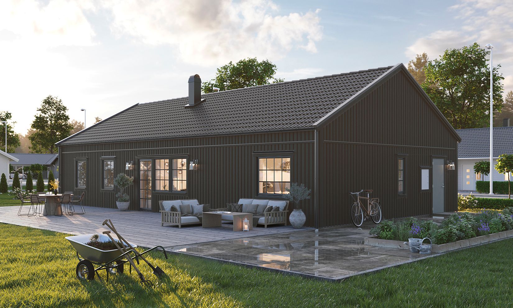 Villa, Åloppe 1:11 (Tomt 1), Bälinge, Uppsala